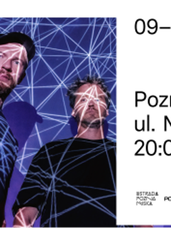 Baner promujący wydarzenie. Nazwa wydarzenia i zdjęcie artystów.