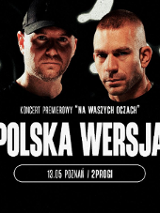 Baner promujący wydarzenie. Nazwa wydarzenia i zdjęcie artystów.