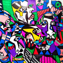 Ekspresyjny obrazek.