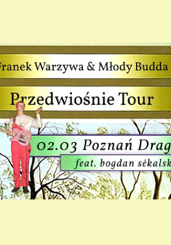 Baner promujący wydarzenie. Nazwa wydarzenia i zdjęcie artystów.