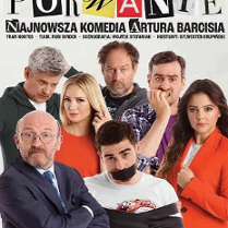 Baner promujący wydarzenie. Zdjęcie członków zespołu.