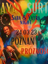 Baner promujący wydarzenie. Nazwa wydarzenia i zdjęcie artystów.