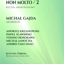 Baner promujący wydarzenie. Nazwa wydarzenia i lista artystów.