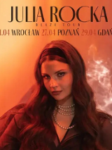 Baner promujący wydarzenie. Nazwa wydarzenia i zdjęcie artystki.