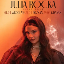 Baner promujący wydarzenie. Nazwa wydarzenia i zdjęcie artystki.