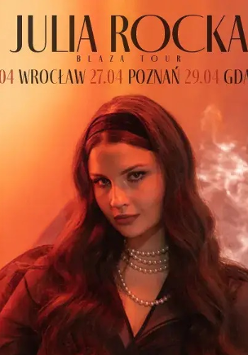 Baner promujący wydarzenie. Nazwa wydarzenia i zdjęcie artystki.