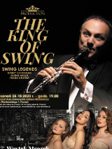 Baner promujący wydarzenie. Nazwa wydarzenia i zdjęcie artysty.