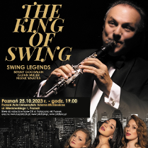 Baner promujący wydarzenie. Nazwa wydarzenia i zdjęcie artysty.