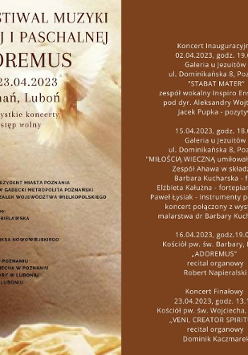 Baner promujący wydarzenie. Nazwa wydarzenia i data.