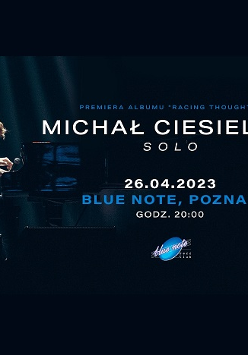 Baner promujący wydarzenie. Nazwa wydarzenia i zdjęcie artysty.