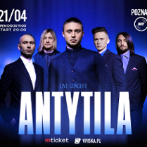 Baner promujący wydarzenie. Nazwa wydarzenia i zdjęcie artystów.