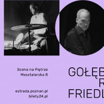 Baner promujący wydarzenie. Nazwa wydarzenia i zdjęcie artystów.