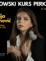 Baner promujący wydarzenie. Nazwa wydarzenia i zdjęcie artystki.