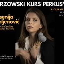 Baner promujący wydarzenie. Nazwa wydarzenia i zdjęcie artystki.