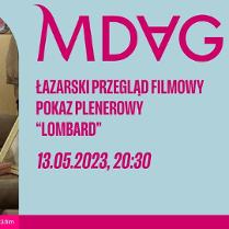 Baner promujący wydarzenie. Nazwa wydarzenia i data oraz kadr z filmu.