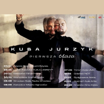 Baner promujący wydarzenie. Nazwa wydarzenia i zdjęcie artysty.