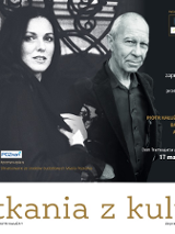 Baner promujący wydarzenie. Nazwa wydarzenia i zdjęcie artystów.