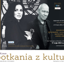 Baner promujący wydarzenie. Nazwa wydarzenia i zdjęcie artystów.