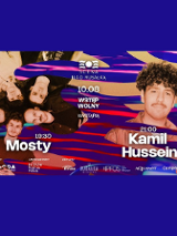 Baner promujący wydarzenie. Nazwa wydarzenia i zdjęcie artystów.