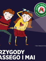 Baner promujący wydarzenie. Nazwa wydarzenia i data. Obrazy Lassego i Mai.