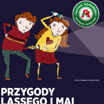 Baner promujący wydarzenie. Nazwa wydarzenia i data. Obrazy Lassego i Mai.