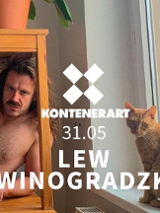 Baner promujący wydarzenie. Nazwa wydarzenia i zdjęcie artysty.