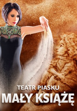 Artystka sypiąca piasek.