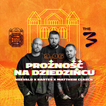 Baner promujący wydarzenie. Nazwa wydarzenia i zdjęcie artystów.