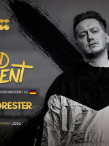 Baner promujący wydarzenie. Nazwa wydarzenia i zdjęcie artysty.