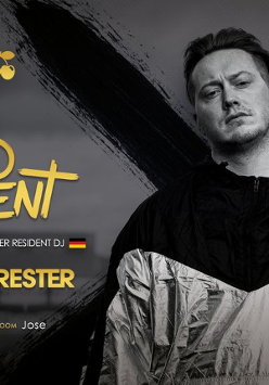 Baner promujący wydarzenie. Nazwa wydarzenia i zdjęcie artysty.