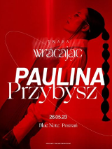 Baner promujący wydarzenie. Nazwa wydarzenia i zdjęcie artystki.