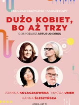 Baner promujący wydarzenie. Nazwa wydarzenia i zdjęcie artystów.