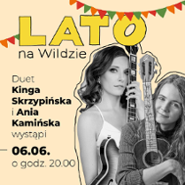 Baner promujący wydarzenie. Nazwa wydarzenia i zdjęcie artystek.