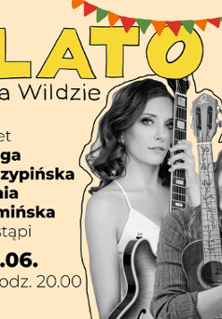 Baner promujący wydarzenie. Nazwa wydarzenia i zdjęcie artystek.