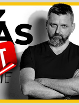 Baner promujący wydarzenie. Nazwa wydarzenia i zdjęcie artysty.