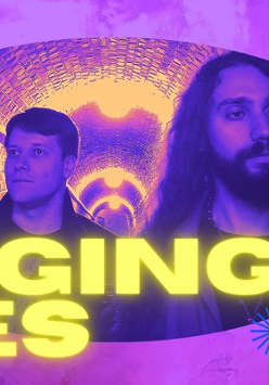 Baner promujący wydarzenie. Nazwa wydarzenia i zdjęcie artystów.