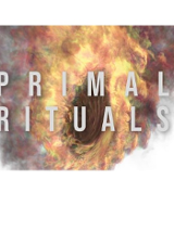 Baner promujący wydarzenie. Nazwa wydarzenia na płomieniach i dymie.