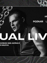 Baner promujący wydarzenie. Nazwa wydarzenia i zdjęcie artysty.