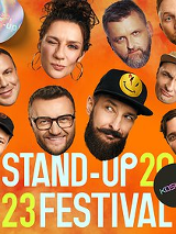 Baner promujący wydarzenie. Nazwa wydarzenia i zdjęcie artystów.