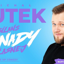 Baner promujący wydarzenie. Nazwa wydarzenia i zdjęcie artysty.