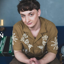 Baner promujący wydarzenie. Nazwa wydarzenia i zdjęcie artysty.