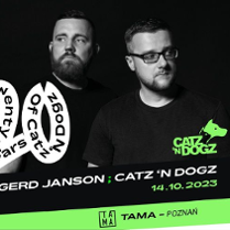 Baner promujący wydarzenie. Nazwa wydarzenia i zdjęcie artystów.