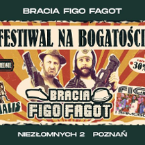 Baner promujący wydarzenie. Nazwa wydarzenia i zdjęcie artystów.