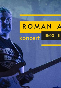 Baner promujący wydarzenie. Nazwa wydarzenia i zdjęcie artysty.