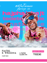 Baner promujący wydarzenie. Nazwa wydarzenia i zdjęcie artysty.