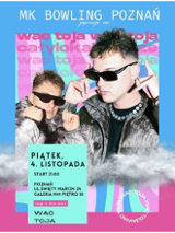 Baner promujący wydarzenie. Nazwa wydarzenia i zdjęcie artysty.