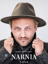 Baner promujący wydarzenie. Nazwa wydarzenia i zdjęcie artysty.