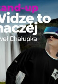 Baner promujący wydarzenie. Nazwa wydarzenia i zdjęcie artysty.