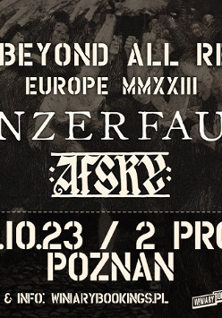 Baner promujący wydarzenie. Nazwa wydarzenia i zdjęcie artystów.