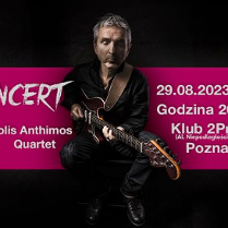 Baner promujący wydarzenie. Nazwa wydarzenia i zdjęcie artysty.